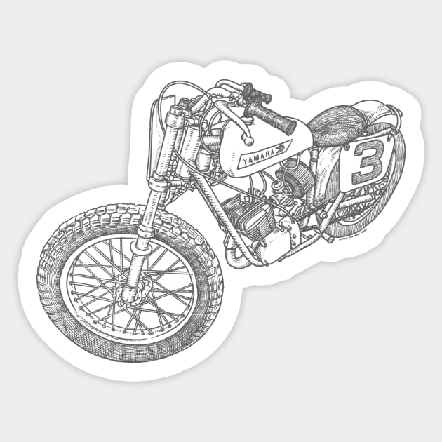 Dirty bike Sticker by TheCosmicTradingPost